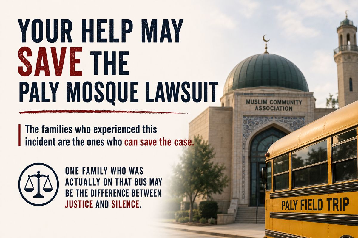 Your Help May Save the Paly Mosque Lawsuit