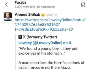 Amazon internal slack post claims Israel put explosives in a boy's stomach